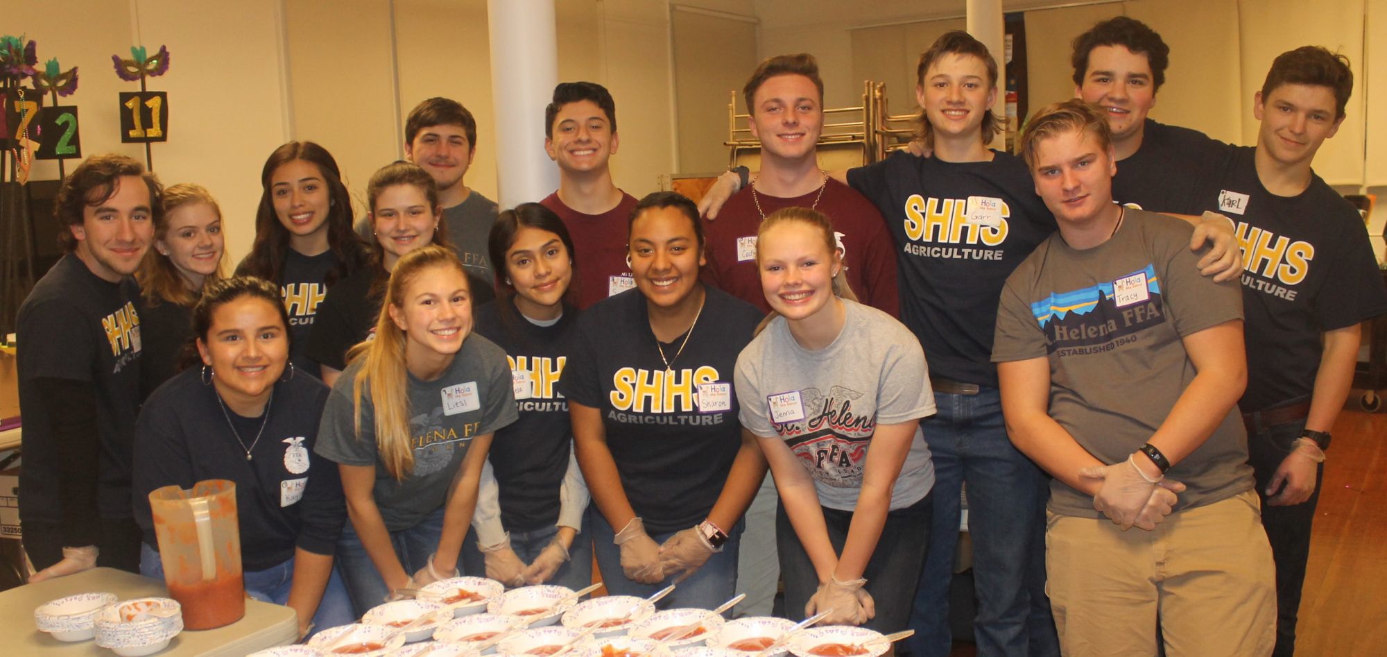St. Helena's FFA students